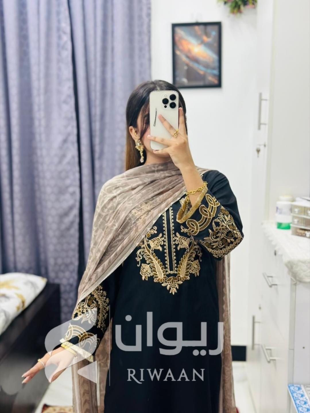 Black Embroidery Dress